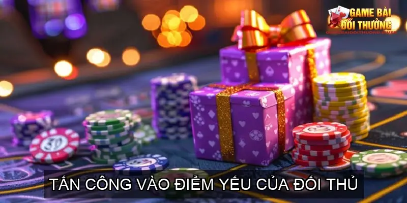 Tấn công vào điểm yếu của đối thủ